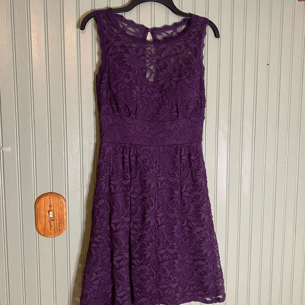 Dress Barn Purple Lace Dress